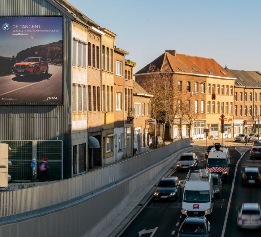 Enkele jaren geleden had Belgian Posters twee borden van 15m² in Mechelen