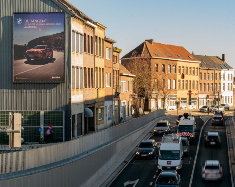 Enkele jaren geleden had Belgian Posters twee borden van 15m² in Mechelen
